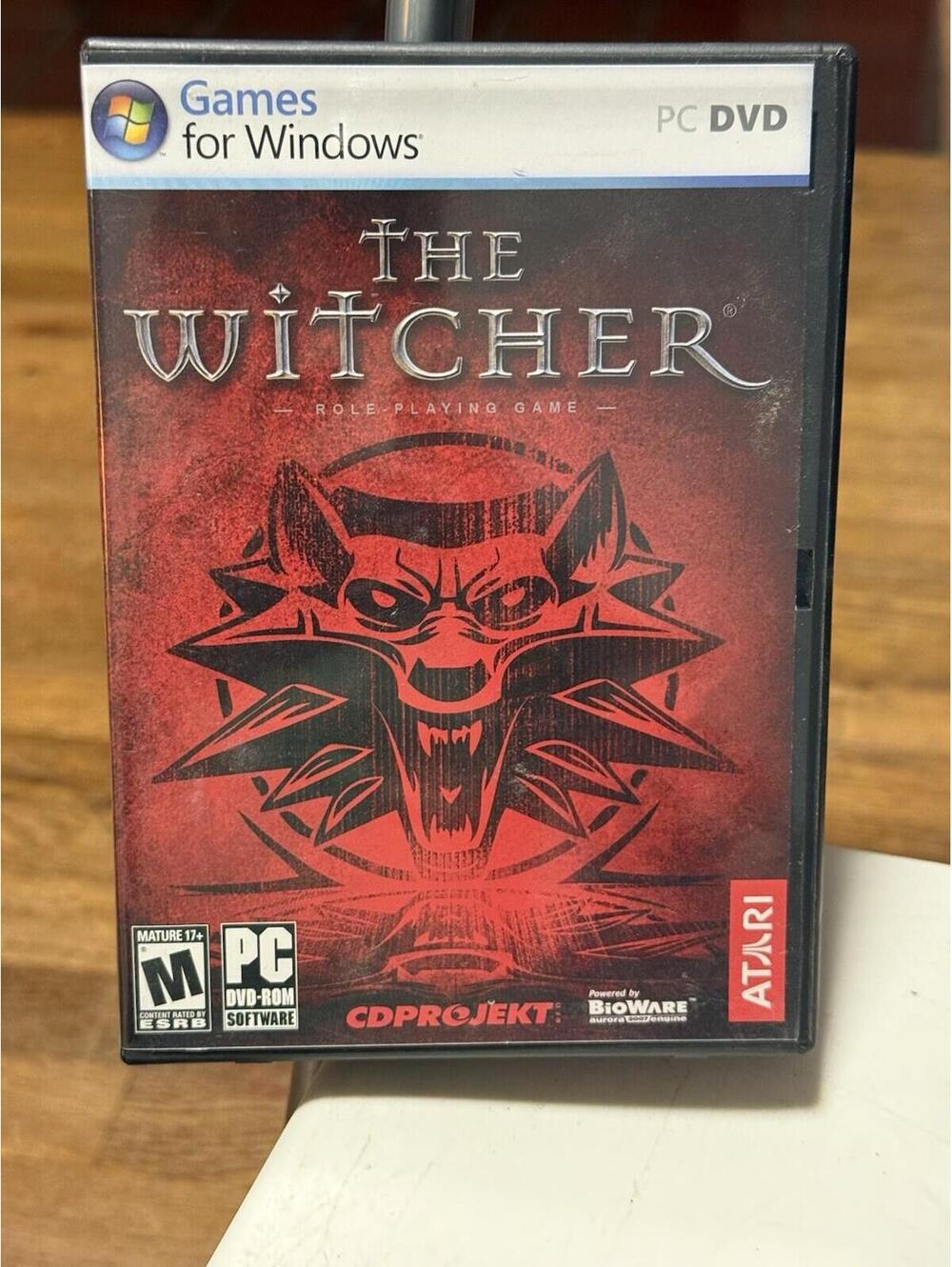 THE WITCHER  (Atari, 2007) PC Computer Game PC DVD-ROM Software with Manual